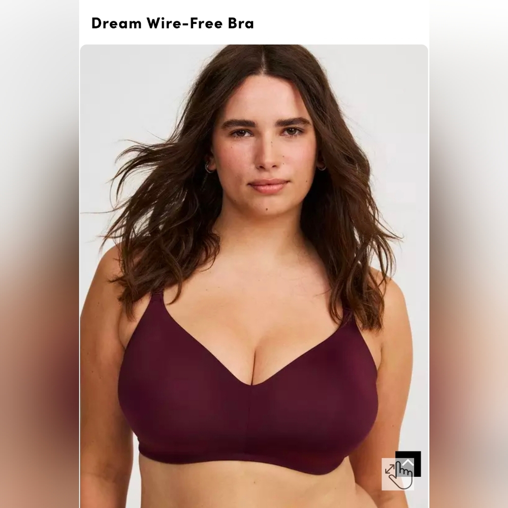 Torrid Dream Wire-Free Bra in Burgundy